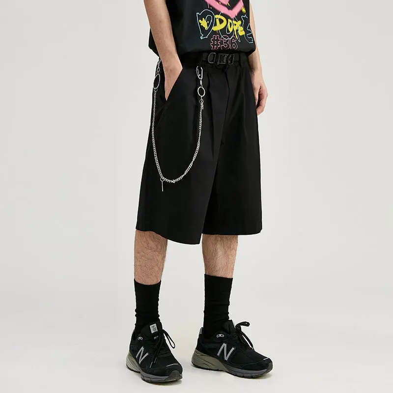 Summer New Men Shorts Overalls Multi-Pocket Youth Lovers Fashion Streetwear Loose Hip Hop Comfortable Breathable Leisure Pants