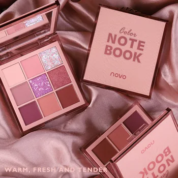 

9 Colors Nude Eyeshadow Powder Makeup Palette Matte Shimmer Eye Pigmented Powder Make Up New Warm Earth Color Eyeshadow