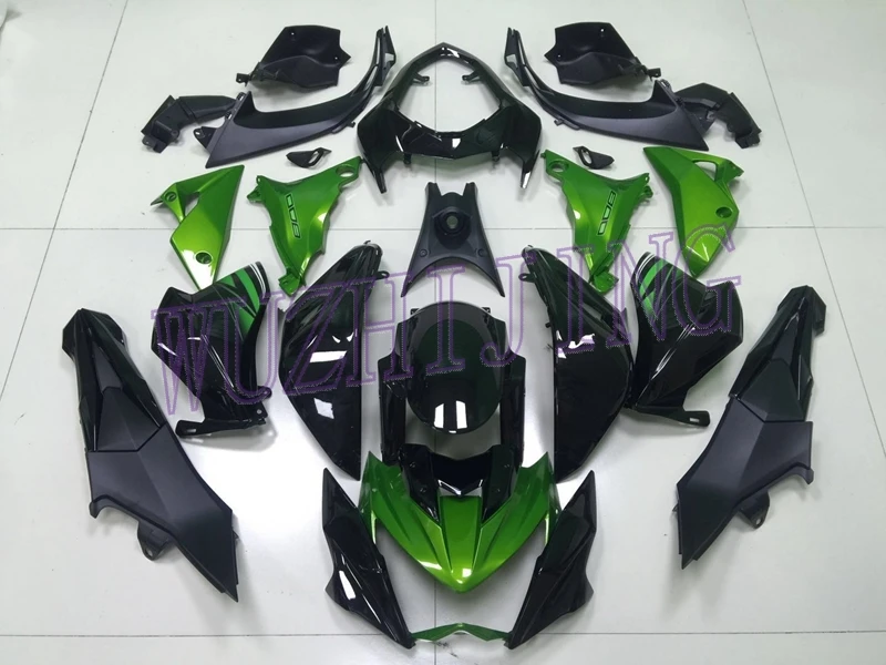 Пластик Обтекатели Z 800 2013 наборы для тела Kawasaki Z800 зеленый черный обтекатель для мотоцикла Z 800 2013
