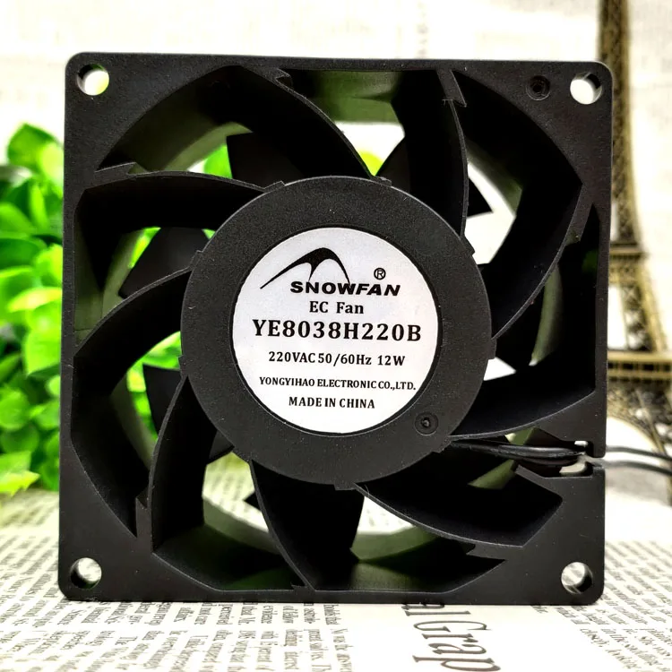 YE8038H220B 8038 220V 12W 8 см/защиты электродвигателя Вентилятор охлаждения