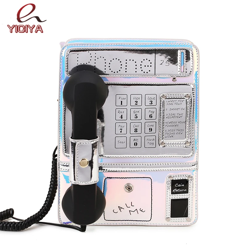 

YICIYA Style Trendy Phone Model Laser Gradient Color Pu Girl's Chain Purse Shoulder Bag Tote Crossbody Women Bolsa Handbag Flap