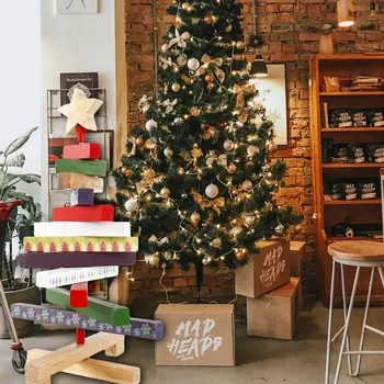 

Christmas Wood Tree Hanging Doll Christmas Decorations for Home Pendants Festive Party Supplies Craft Decor Kids Gift Ornaments