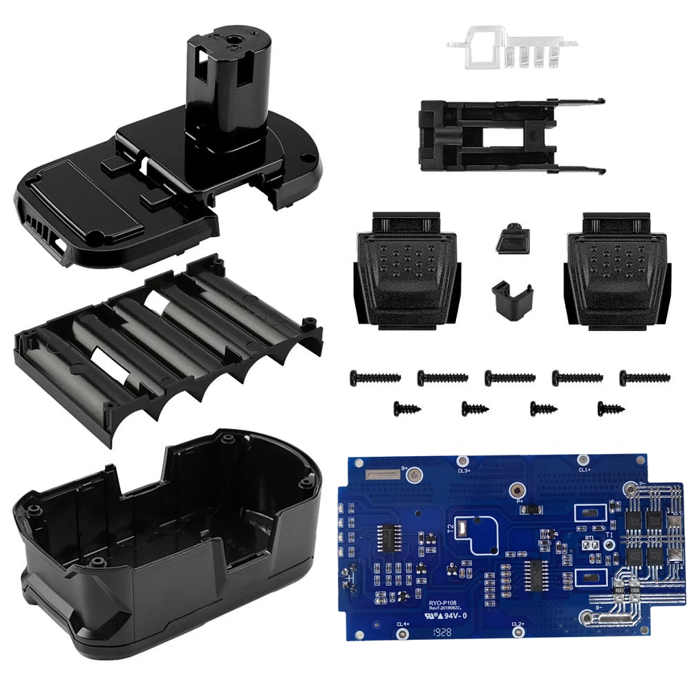 Online dawupine Battery Plastic Case Charging Protection Circuit Board PCB for RYOBI 18V P103 P108 BPL 1815 1820G 18151 1820 ONE+
