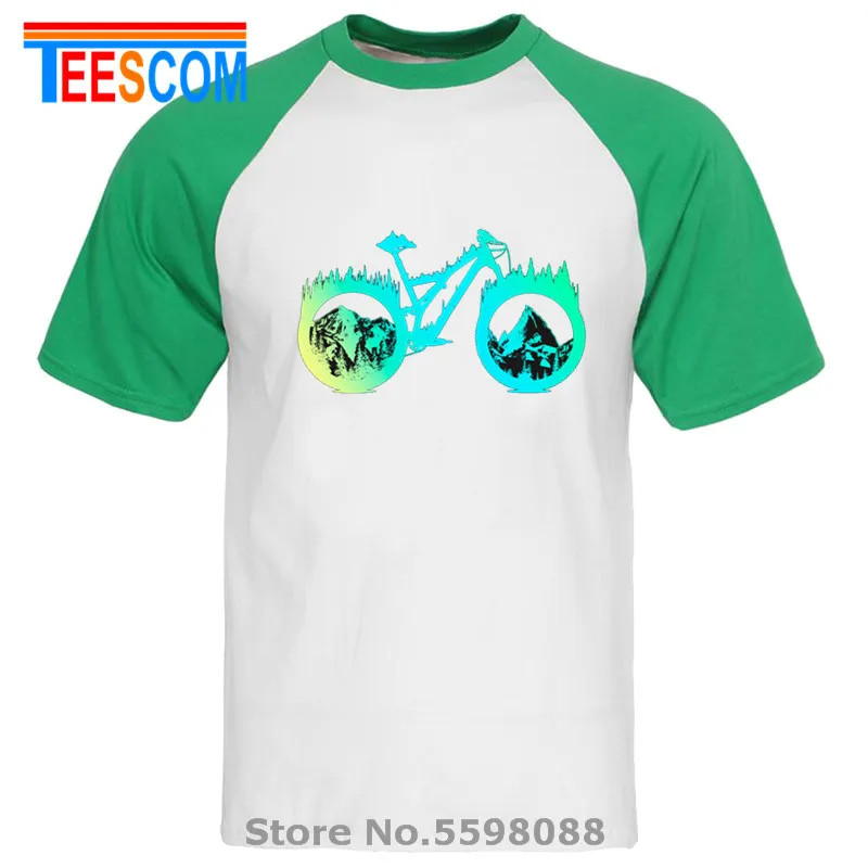 Raglan white green