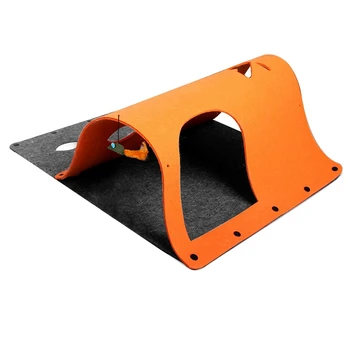 

Cat Tunnel Felt Tubes DIY Collapsible Cat Life Tunnels Kitten Play Mat Interactive , Hideout House for Pet Indoor