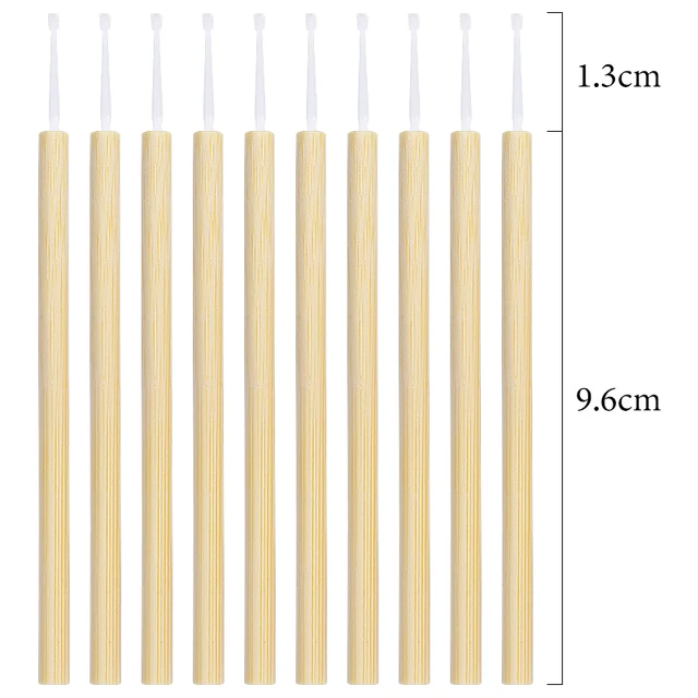 50 pcs Disposable bamboo Stick Micro Brush Mascara Wands Swab Microbrush for Eyelashes Extension women Makeup brushes Tools