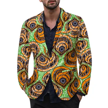 

Autumn 2019 Winter Mens Print Jacket Fashion Turn-down Collar Long Sleeve Overcoat Outerwear Coats chaqueta hombre 8.14
