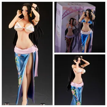 

One Piece Standing Female Emperor Boya Hancock Hand-made Toy Gift 35CM Can Change Clothes