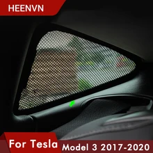 Heenvn Model3 Autoruit Zonnescherm Voor Tesla Model 3 Zonnescherm Accessoires Driehoek Zon Shade Lijn Shades Protector Model Drie
