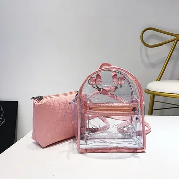 

2019 Season Transparent Fairy Both Shoulders Package Single Shoulder Diagonal All-match Small Bag Woman