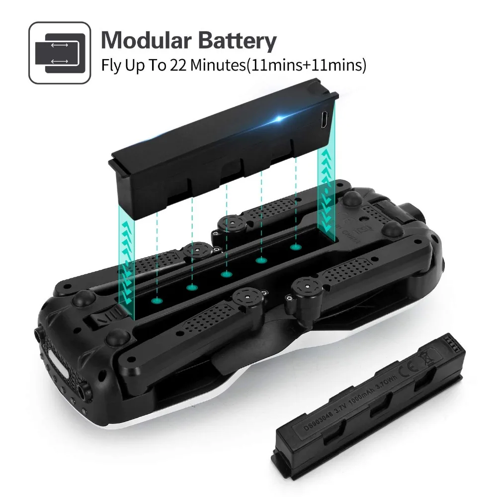 Дроны с камерой 1080P для взрослых, JJRC H71 Rc складной Дрон с оптическим позиционированием потока, WiFi FPV видео Квадрокоптер