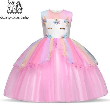 

Girls Party Dress Kids Dresses For Girls Unicorn Party Wedding Dress Toddler Halloween Christmas Costume Kids Princess Dress