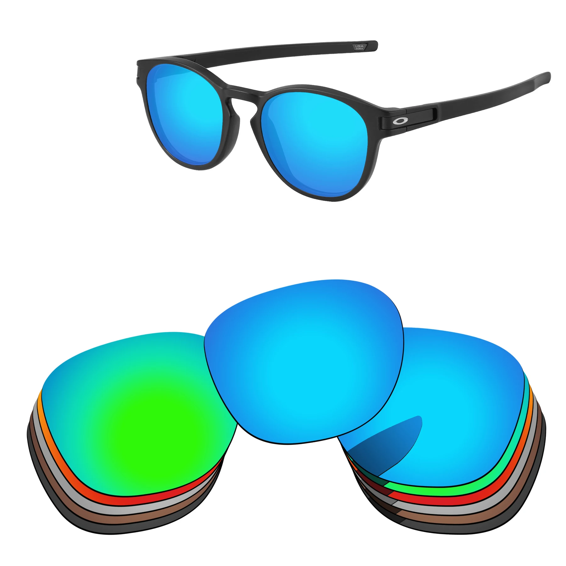 Bsymbo Replacement Lenses For-Oakley Latch Asian Fit Oo9349 Sunglasses Polarized - Multiple Options