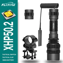 Lampe de poche la plus puissante à lumière led 100000 lumens, torche tactique, torche à main cree xml l2 rechargeable par usb pour la chasse 