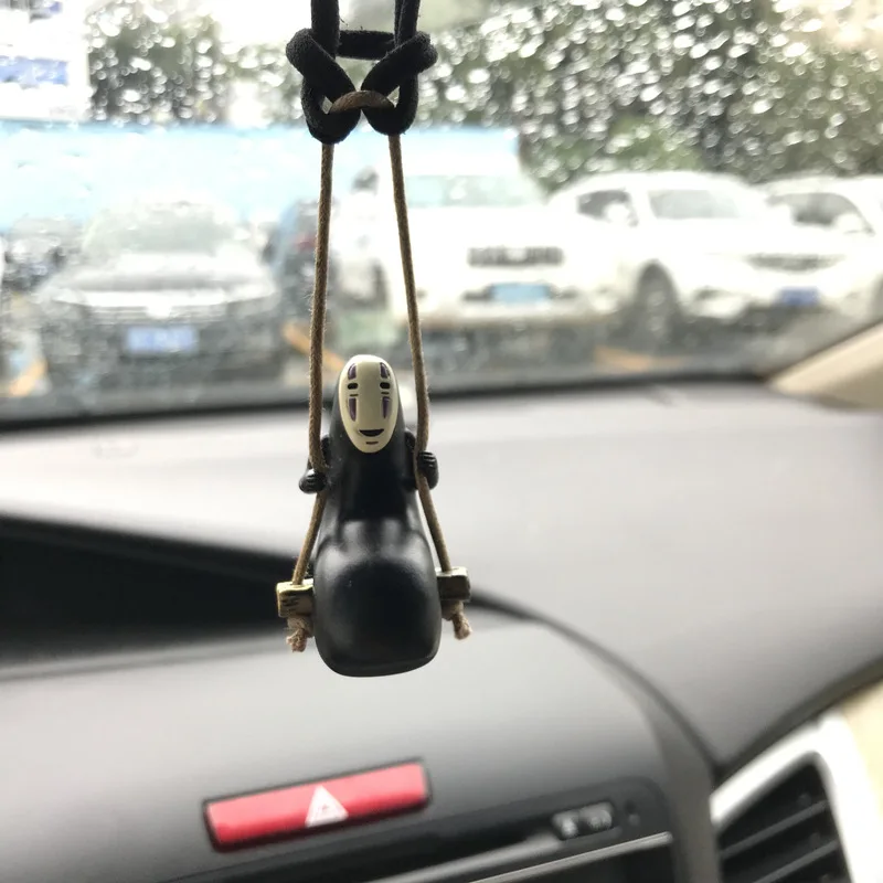 Милый аниме автомобиль Ona men ts Безликий мужской качающийся Автомобиль Подвеска для зеркала заднего вида автомобиля украшение интерьера аксессуары Coche