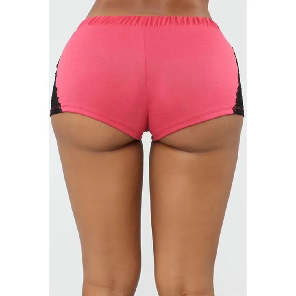 Woman fashion shorts sexy hollow out knot-knot summer woman short pants underpants 