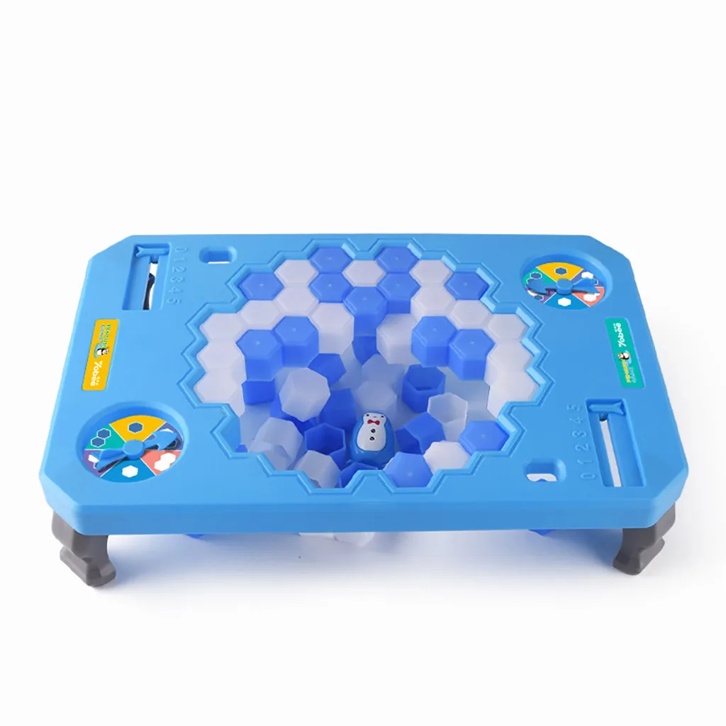 

Ice-block Breaking Game Penguin Table Building Blocks Assembling Kids Gift Parent-child Interactive Game Toys Holiday Gift #D