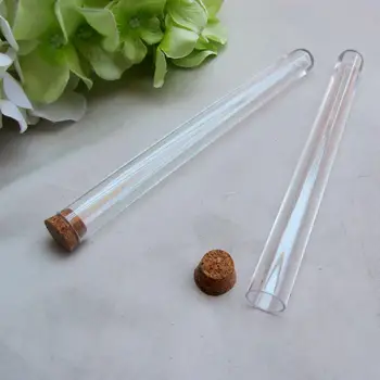 

100pc Plastic Test Tube With Cork 15x150mm 20ml Clear Candy Box For Baby Shower Favor Tubes Wedding Gifts