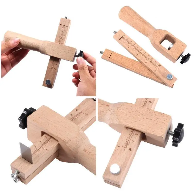 Регулируемый кожаный ремесленный резак ремень DIY ручные режущие инструменты деревянные полосы резак с 5 острыми лезвиями Новое поступление качество