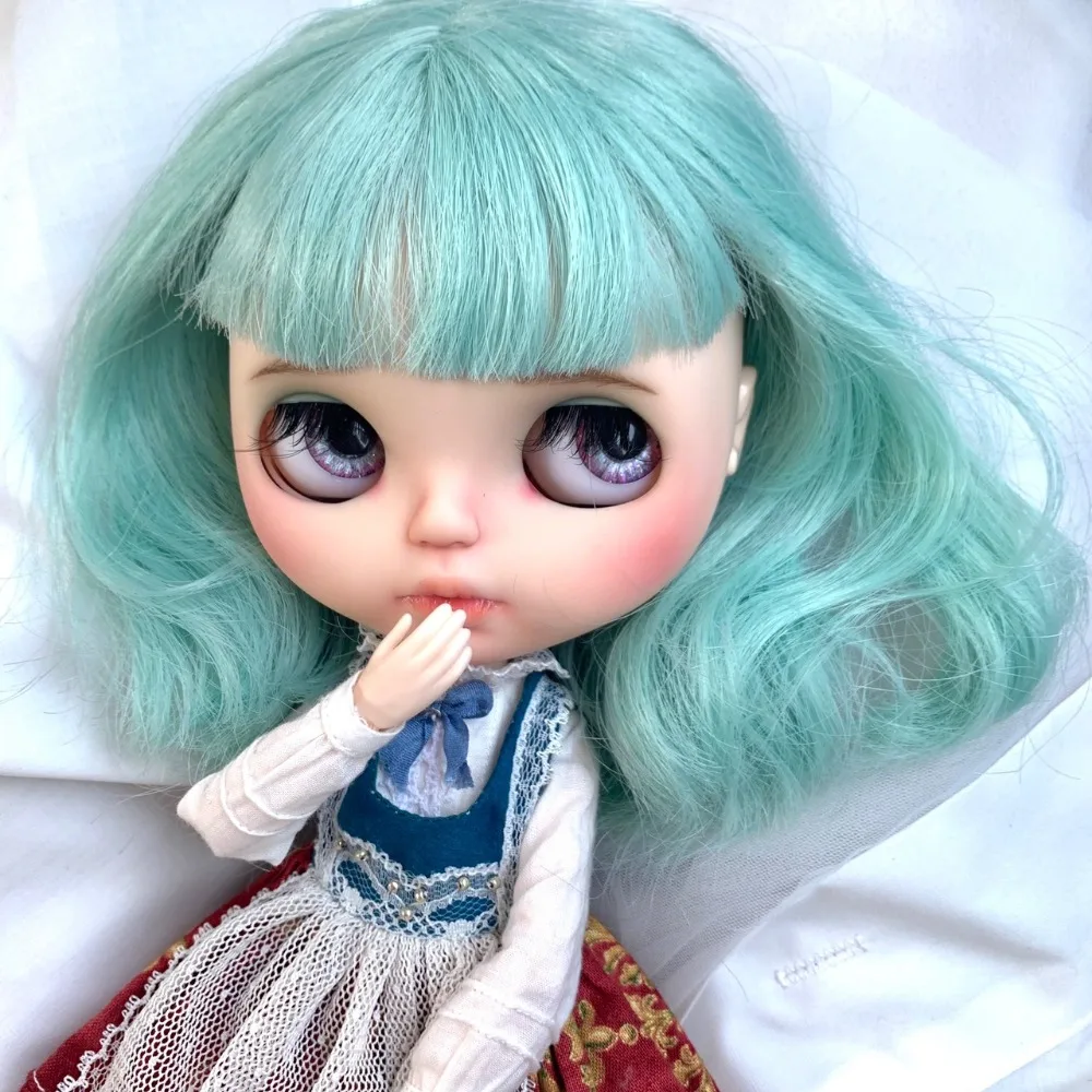 1/6 BJD 30 см игрушки для кукол 19 шарниров высокое качество BJD шарнирная кукла милая девочка с мятно-зелеными волосами и веками blyth