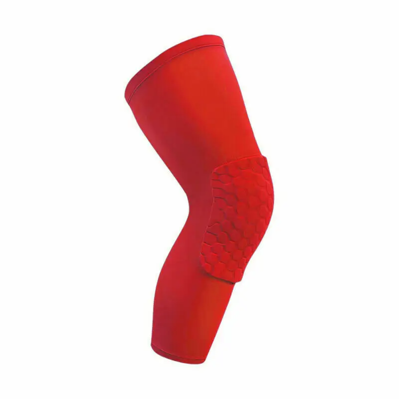 2 Pcs Red 2 шт баскетбольные наколенники взрослые Наколенники Футбол наколенники Поддержка нога колено рукав протектор голени компрессионные для детей взрослых - Цвет: 2 Pcs Red