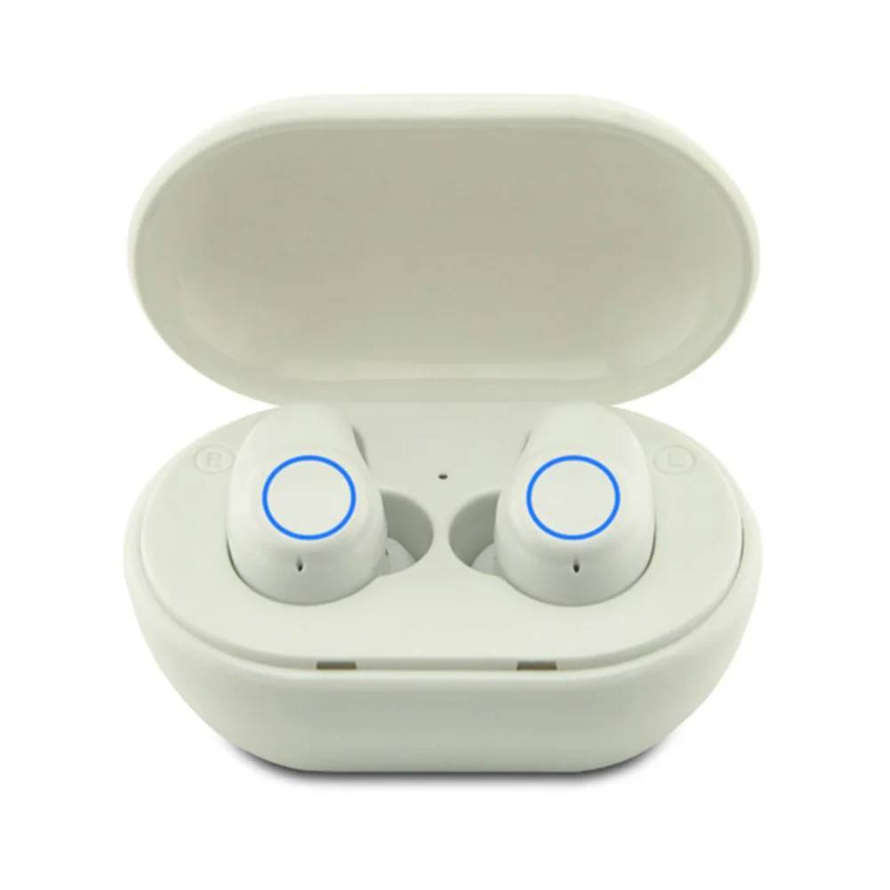 HBQ Bluetooth 5,0 портативные TWS беспроводные наушники-вкладыши 3D стерео звук с громкой микрофон спортивные наушники Авто пара - Цвет: Белый