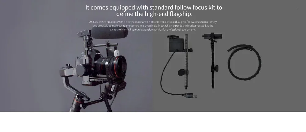 FeiyuTech AK4000 3-осевой Камера карданный стабилизатор DSLR штатив 4 кг грузоподъемность с лампой накаливания для непрерывного изменения фокусировки Управление для Canon 5D Panasonic SONY