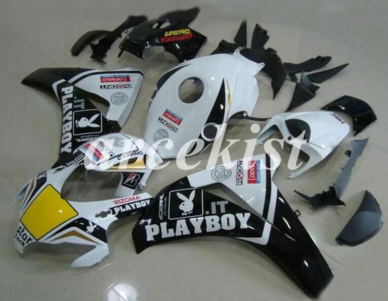 ABS литьевая форма мотоцикл обтекатели комплект Подходит для Honda CBR1000RR 08 09 10 11 2008-2011 набор кузова черный белый