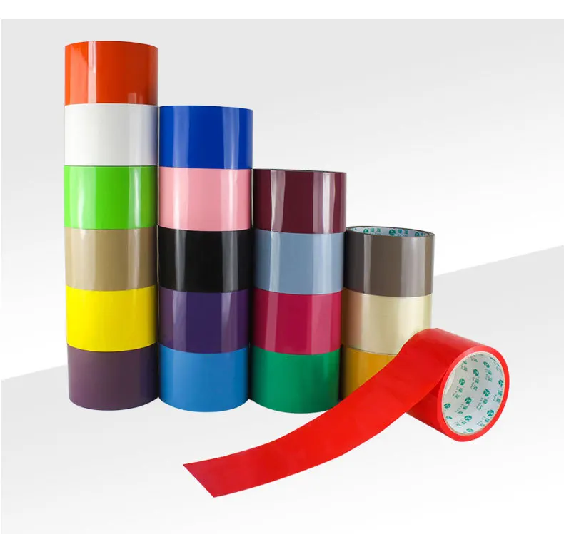 Multi-Color Fashion High Adhesive Tape High Viscosity Sealing Tape OPP Carton Packing Colorful Tape Positioning Mounting Tape