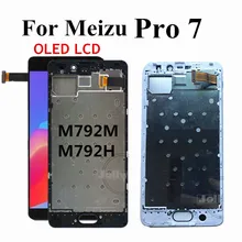 Протестированный хороший 5," OLED ЖК-дисплей для Meizu Pro 7 ЖК-дисплей панель сенсорного экрана в сборе Замена для Meizu pro 7 Pro7 lcd+ рамка