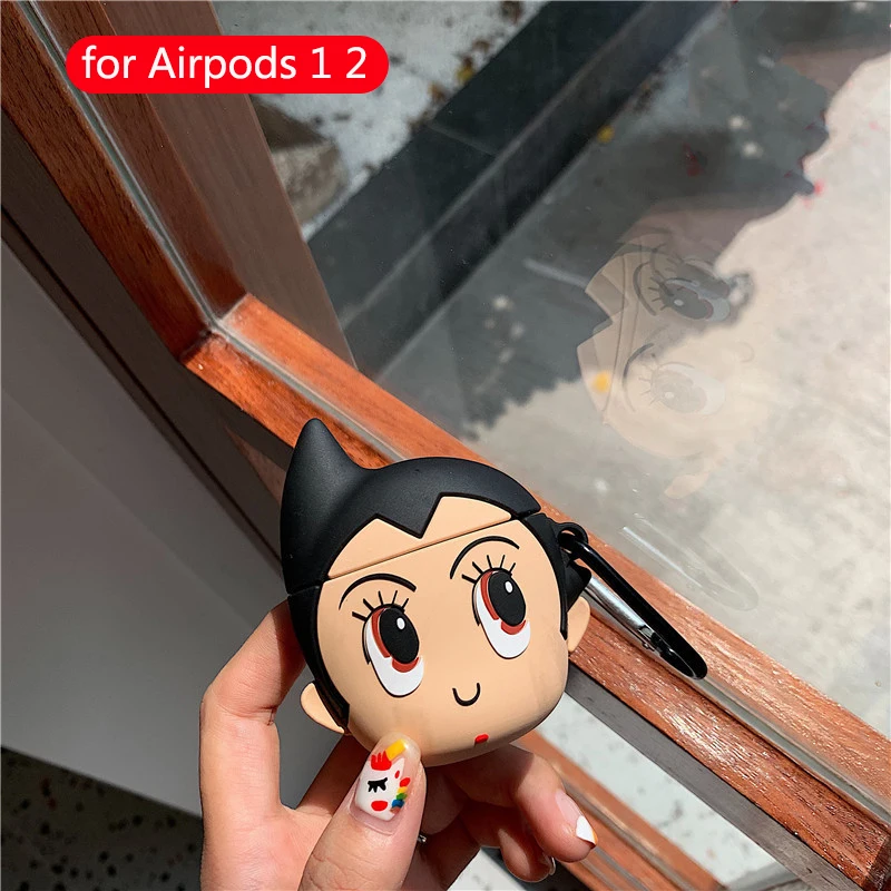 Мультяшные беспроводные bluetooth наушники чехол для Apple Airpods аксессуары Симпатичные Силиконовые Мягкие коробки для airpods 1 2 защитный чехол - Цвет: 144