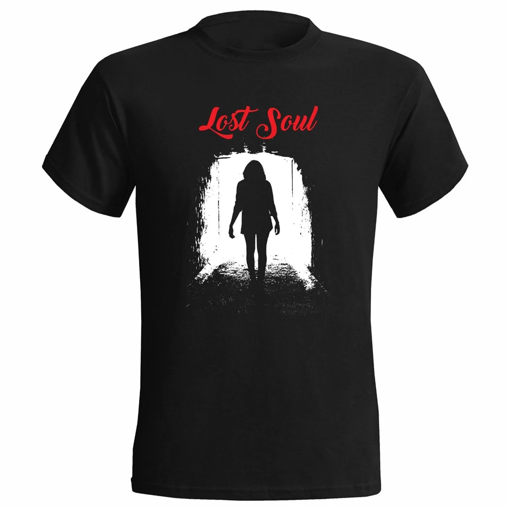 Lost Soul Design Mens T Shirt Lonely Single Alone Unhappy Wander Sad Plus Size Tee |