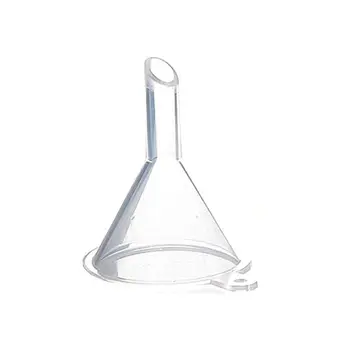 

100 PCS Mini Funnel，Clear Plastic Funnels Multi-Purpose Funnels for Perfume Fragrance Essential Oils, Lab Bottles, Sand