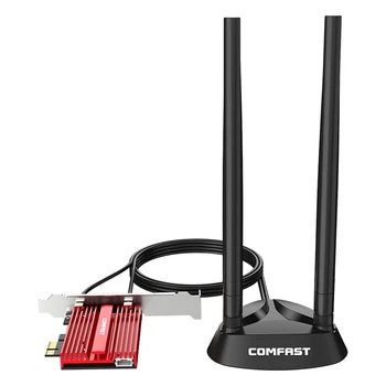

AX200 Plus Network Card 3000Mbps 2.4G+5.8GHz Dual Band PCIE WiFi6+BT5.0 802.11Ax Wireless Network Card