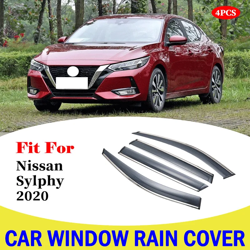

Rain shield For Nissan Sylphy 2020 window visor car rain shield deflectors awning trim cover exterior car-styling accessories