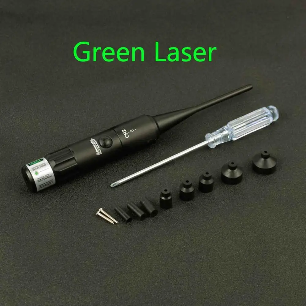 Тактический охотничий зеленый красный лазерный Boresighter наборы зеленый красный точка диаметр прицела для. 22 до. 50 калибра прицел с выключателем