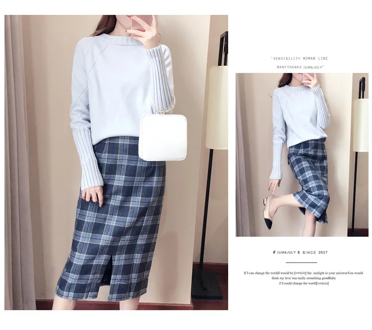 Skirt WOMEN'S Dress Autumn Korean-style Fashion Fresh And Sweet Versatile Casual Pleated Skirt a Generation of Fat 9021