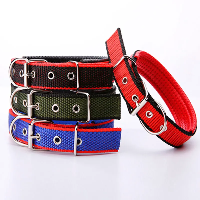 best Dog Collars 1PC Adjustable Comfortable Dog Collar Small And Big Pet Dogs Collars Pet Neck Strap Pet Neck Ring Nylon Safety Belt Pet Supply pink dog collar