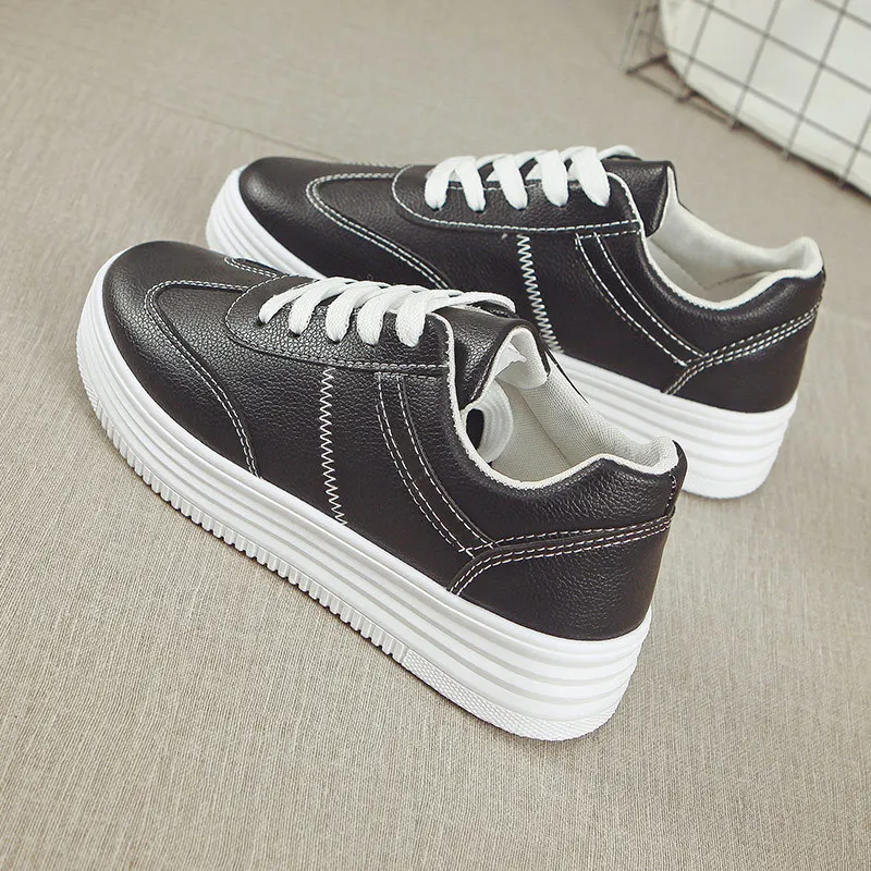 

MFU22 2018autumn new wild walking shoes female Korean version of good-looking casual high walking shoes