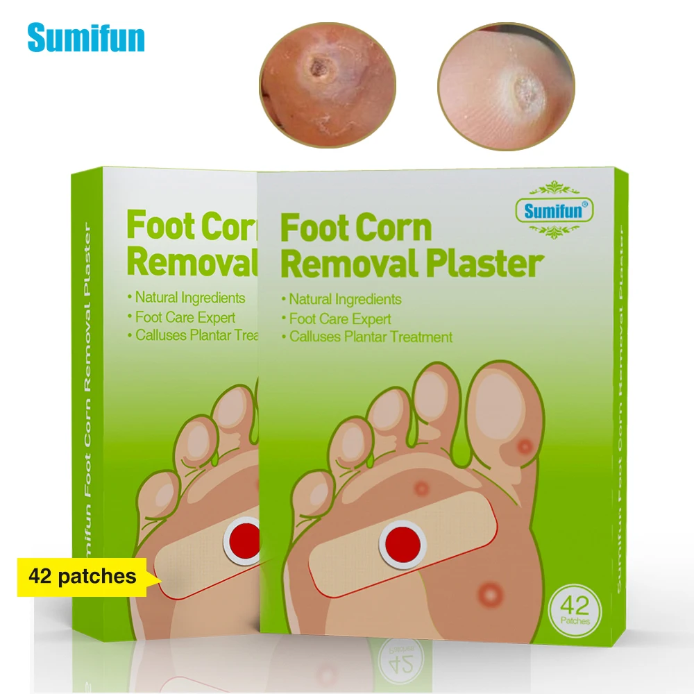 42pcs Sumifun Painless Foot Sticker Corn Removal Patch Warts Thorn Pads