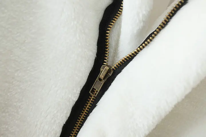 TUHAO OFFICE LADY Elegant White Black Faux Fur Coats Large Size 5XL 4XL 3XL Women's Autumn Winter Lamb Wool Coat LZ72
