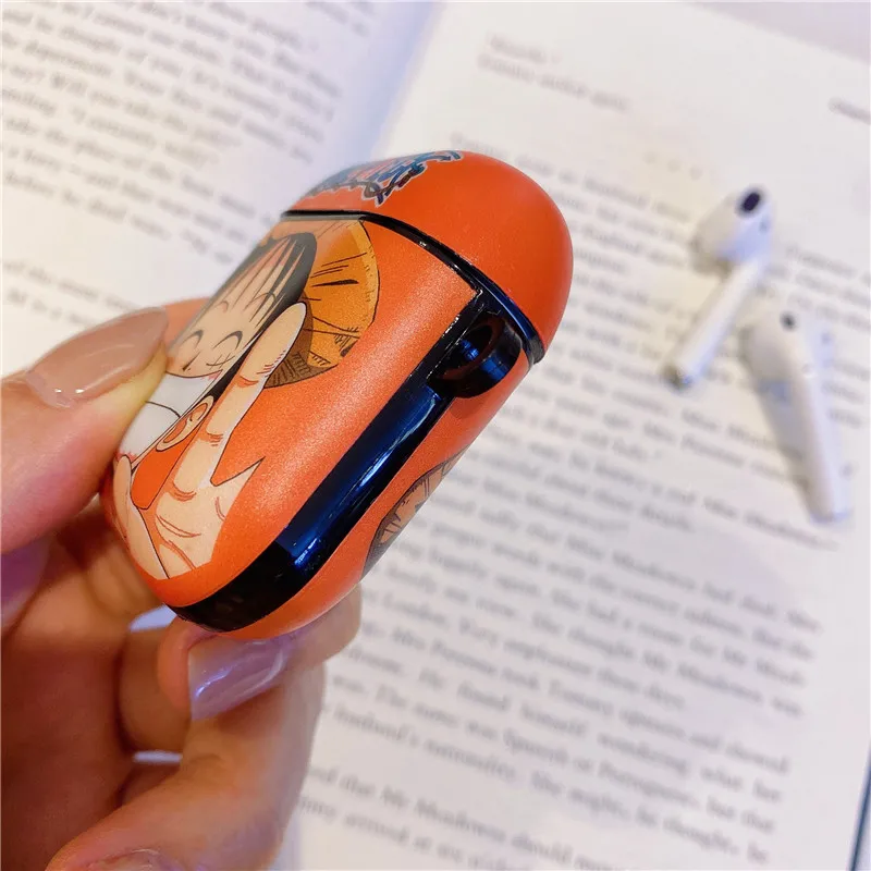 Цельный чехол для AirPods Apple, японский аниме, Луффи Зоро, чехол для наушников s, для Airpods 1, 2, ТПУ, IMD, чехол, аксессуары, защитная крышка