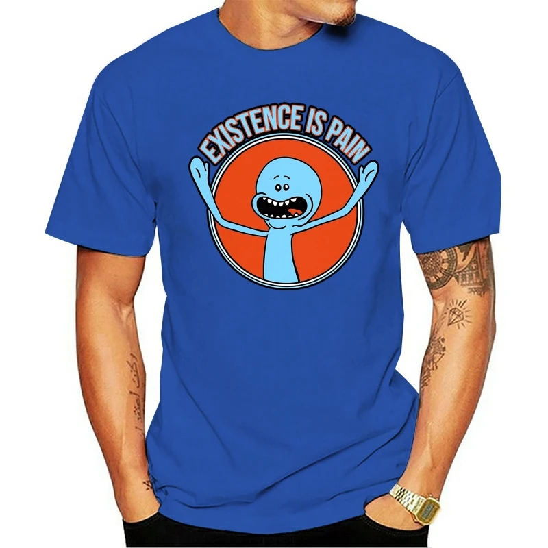 

Men T shirt T Shirt Mr Meeseeks Existence Is Pain T Shirt funny t-shirt novelty tshirt women