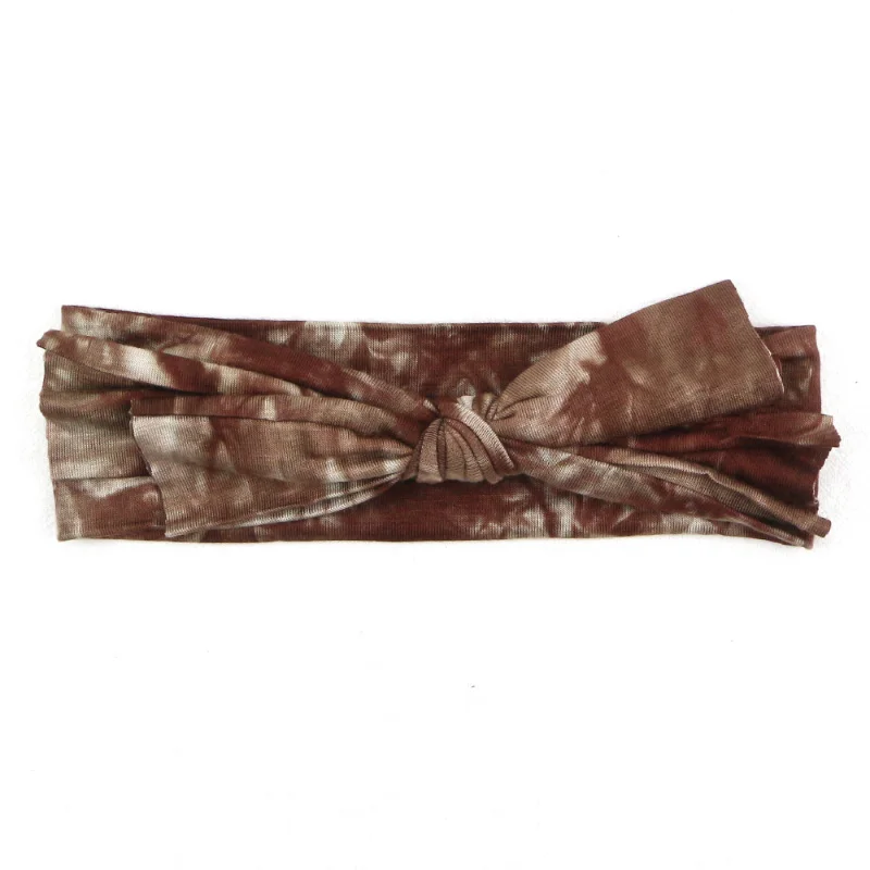 Sunlikeyou Kids Bowknot Baby Hair Accessories Bows Cotton Elastic Newborn Toddler Camouflage Print Turban Baby Girl Headbands