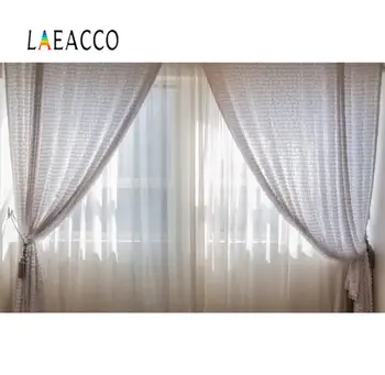 

Laeacco Window Curtain Room Home Decor Interior Photography Backgrounds Customized Photographic Backdrops For Photo Studio