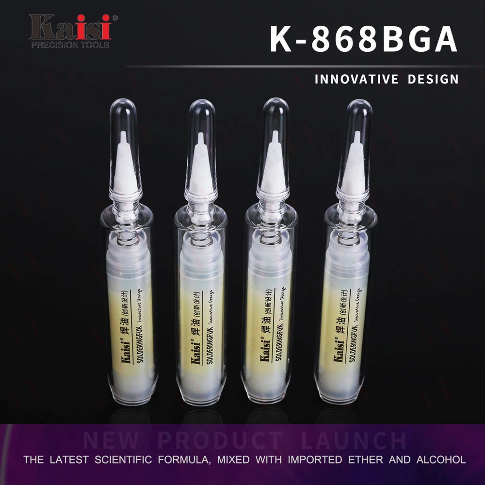 Kaisi 868 latest press-in BGA welding oil for mobile phone BGA IC repair welding, lead-free, halogen-free, no need to clean wire welding