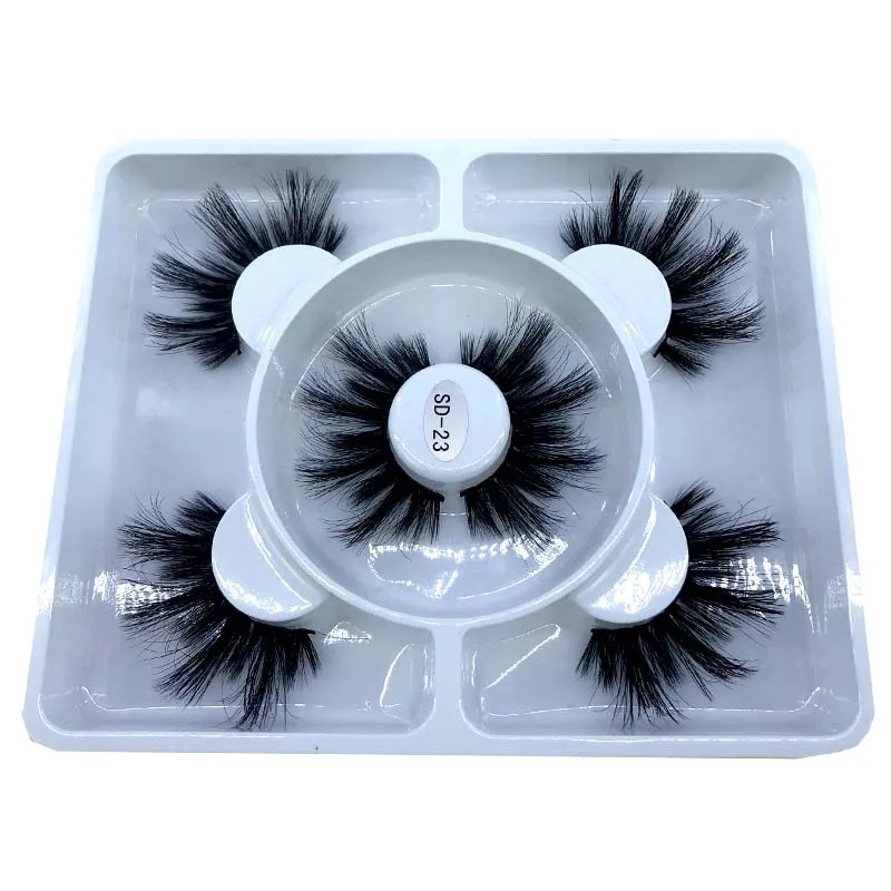 2020 New 3 pairs natural false eyelashes fake lashes long makeup 3d mink lashes eyelash extension mink eyelashes for beauty