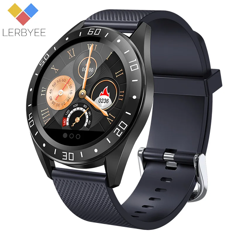 Lerbyee Смарт-часы GT105, водонепроницаемые, 1,22 дюймов, цветной экран, фитнес-часы, пульсометр, напоминание о звонках, мужские и женские Смарт-часы, Новинка