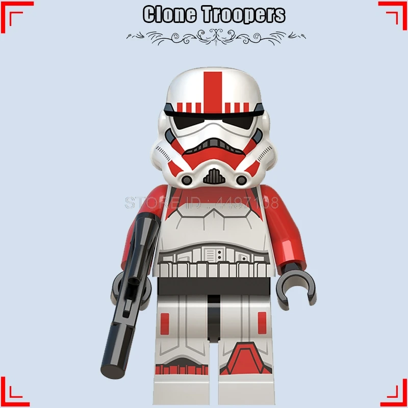 Clone Troopers Звездные войны, клон, десантники, Praetorian Guard, робот, армейские фигурки Звездные войны, строительные блоки, детские игрушки, RSD8 BB8 R2D2, мастер джедай, наборы - Цвет: Clone Troopers