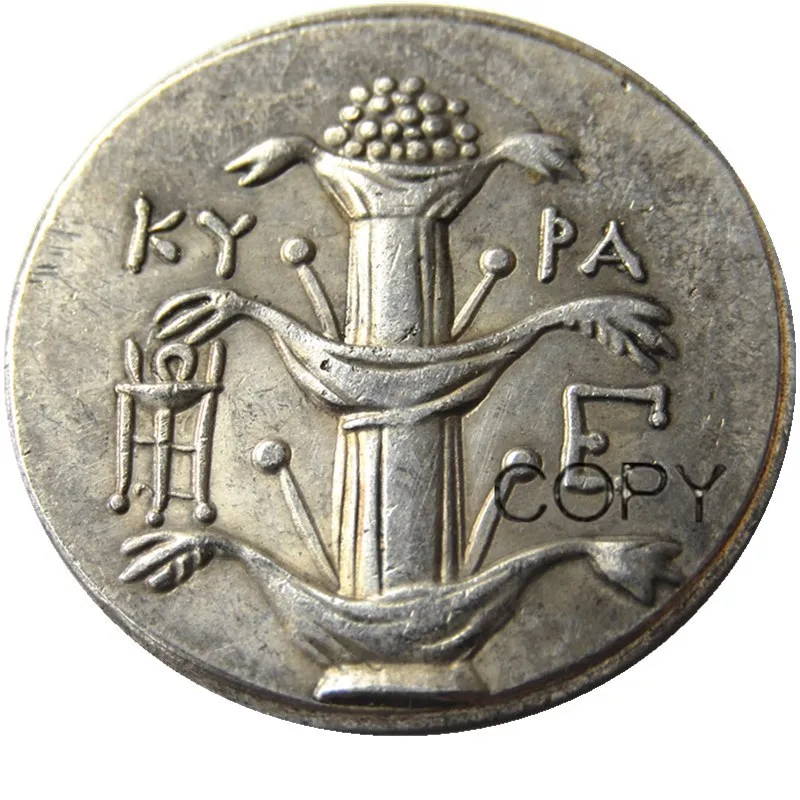 G(34) РЕДКИЙ старинный греческий Серебряный дидрахм монета от Kyrene-308 BC копии монет